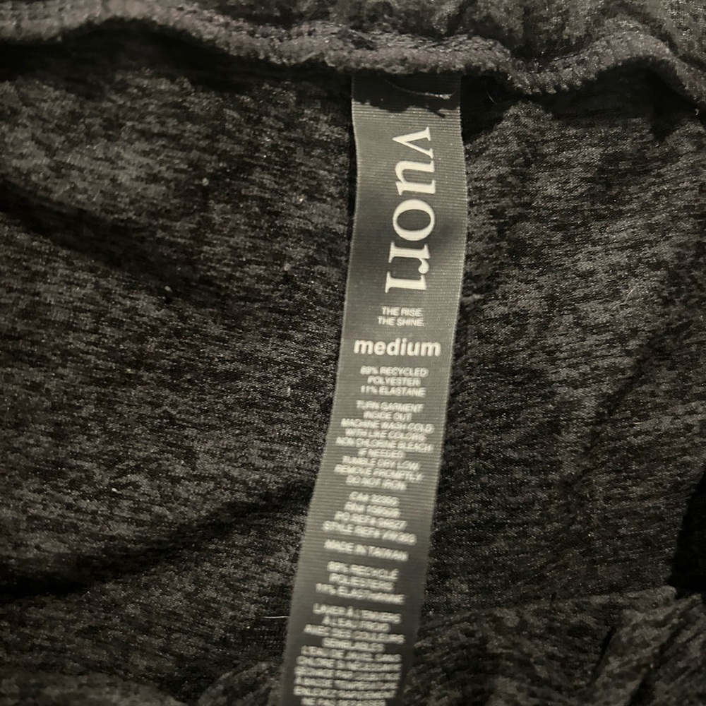 Like new Grey Vuori joggers.  Worn a few times, lost weight due to a surgery.